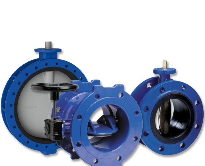 Various butterfly valves for water